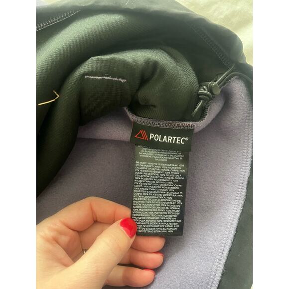 The North Face Men's Full Zip Fleece Vest Jacket Lavender/Black Size L - Picture 4 of 5